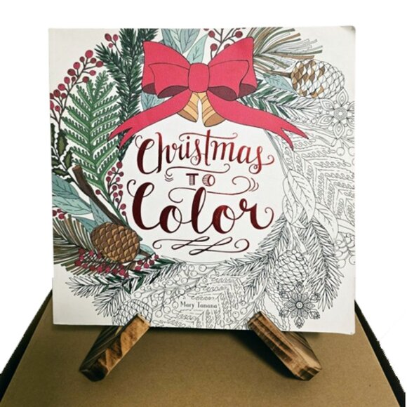 Christmas to Color Adult Coloring Book by Mary Tanana Giftable for the Holidays - Picture 1 of 12